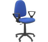 Silla de Oficina Ergonómica Piqueras Y Crespo con Brazos Fijos y Ruedas de Parqué