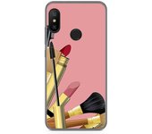 Tumundosmartphone Funda Gel Tpu para Xiaomi Redmi 6 Pro / Mi A2 Lite Diseño Brochas Dibujos
