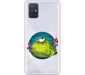 Funda compatible con Samsung Galaxy A71 - Monstruo verde