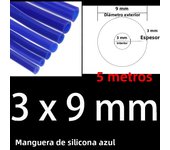 3x9mm Inner Diameter 3mm Thickness 3mm Blue Red Black Car Vacuum Silicone Hose Universal Racing Line Pipe Tube 1/2/3/5/10 meters