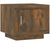 vidaXL Mesa de centro madera de ingeniería 51x50x45 cm Blanco, Negro, Roble Sonoma Mesita de Salón o Comedor o Auxiliar Mesa de Café Meuble Salón