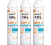 GARNIER | Delial SUPER UV FPS50+ Bruma Protectora Facial con Textura Invisible - 3X75ML
