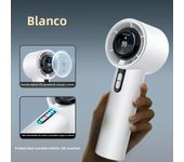 2025 New 3000mAh Battery 100Gears AI Superconducting Cooling Hanging Neck Outdoor Mini Fan Handheld Folding Powerful Turbofan