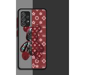 Phone Matte Case for Samsung Galaxy A13 A54 A32 A24 A23 A12 A72 A22 A52 A70 A14 Luxury Shell Cover Fashionable Robot Bear Brand