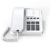Gigaset DESK 400 Teléfono Analógico Blanco - Conexión por Cable - Lista de Direcciones Amplia