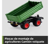 RC Farm Car Tractors Trailer 2.4G Radio Controlled Cars Farming Simulator Truck Miniature Farmer Animal Model Toys Children Boy