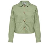Chaqueta crop Only Biana verde regular fit para mujer