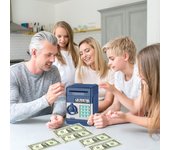 Alcancía electrónica, mini cajero automático, contraseña, dinero en efectivo, caja de ahorro de monedas para niños, caja de seguridad con dibujos animados, regalo perfecto de juguete para niños y niñas