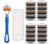 5-layer Razor Blade, MEN'S Manual Razor Blade, Safety Razor Blade, Classic Reusable Razor Blade for Skin Protection