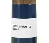 Botella de agua de 150ml, termo al vacío de acero inoxidable con tapa de corcho, minibotella de agua sellada portátil con colador de té