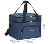 Bolsa de almuerzo cruzada de moda con aislamiento grueso y gran capacidad para uso comercial.