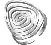 Anillo Espiral Ajustable de Acero Inoxidable