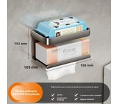 Bathroom Rack Tissue Box Hanger/Aluminum Home Tissue Rack Storage Box/Bathroom