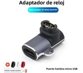 Type C/Micro USB/IOS to Charging Cable Adapter For Garmin Fenix 7 7x 6x 5 Vivoactive 4 Forerunner 955 935 Charger Converter Plug