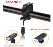 1PC Bike Light Bracket Mount Bike Lamp Support Bicycle Light Holder Bike Accessories 360 Rotation Cycling Bike Flashlight Rack