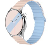 Magnetic loop For Samsung Galaxy watch 6 5 4 Classic 20MM 22mm Silicone bracelet Amazfit Bip 5/3 pro/Balance/GTS/GTR 4-3 strap