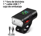 Bright Bicycle Light T6 LED Front USB Rechargeable MTB Mountain Bicycle Lamp 1000LM Bike Headlight Flashlight Cycling Scooter