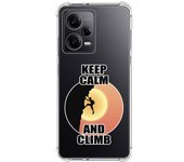 Funda Silicona Antigolpes para Xiaomi Redmi Note 12 Pro 5G diseño Hombre Escalada Dibujos