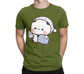 Men Bubu Panda Going To Sleep With Dudu Bear T Shirts 100% Cotton Clothes Crazy Short Sleeve Crewneck Tees Size T-Shirt 71813