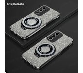 Luxury Plating Magnetic Holder Phone Case For Samsung Galaxy A55 A54 A32 A24 A14 A13 A23 A33 A53 A32 A51 A52 A71 Silicone Cover