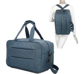 RAYKONG Bolsa de cabina convertible en mochila 40x20x25cm Ryanair 10kg equipaje de mano bolso de cabina Vueling - Negro/AzulMarino/Rosa/Morado/Rojo/Gris