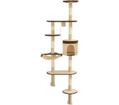 Rascador de gato de papel postes de isal 194 cm beige Y marrón
