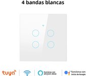 Tuya Wifi Smart Touch Light EU Switch Wireless Remote LED Light Switches No Neutral Wire Required 1-4 Gang Alexa Google Home