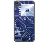 Tumundosmartphone Funda Gel Tpu para Wiko Lenny4 Diseño Circuito Dibujos