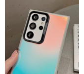 Colourful Silver Laser Gradient Case for Samsung S24 Ultra S23 FE Galaxy S22 S21 + S20 FE Note 20 Frosted Acrylic Camera Protect