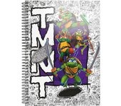 Cuaderno Tortugas Ninja TMNT A4 con Hojas Cuadriculadas 78050