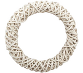 Gerimport Corona Navidad Blanca 33 Cm - Adornos y Modelos Navideños
