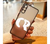 CR7 Football For Samsung Galaxy S23 S22 S21 S20 S10 Note 20 10 FE Plus Ultra Lite Frosted Translucent Phone Case