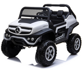 Coche Mercedes Unimog White bateria 12V 128 X 86 X 84Cm Runruntoys (Injusa 4066)
