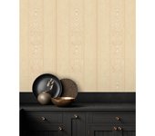 Muestra DIN A4 de Papel pintado vinílico lavable de rayas estilo victoriano con textura y relieve - Osman Classic Stripe 676859 de GAULAN