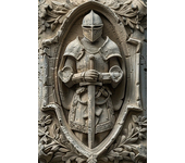 Exclusive 1Pc Vintage Metal Knight Assassin Sign. Ideal Wall Art for Cafe, Man Cave, Bar & More Decor.