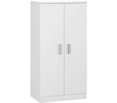 Zapatero armario dormitorio habitación con 7 baldas en blanco 108x55x36 cm