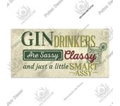 Putuo Decor-Gin Signs Wooden Wall Plaque, Wood Plaque for Door Hanging, Home Decor, Bar, Pub, Wall Decoration