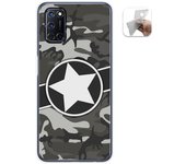 Tumundosmartphone Funda Gel Tpu para Oppo A52 / Oppo A72 diseño Camuflaje 02 Dibujos