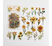Natural plant collection Green Leaf Decorative PVC Stickers Scrapbooking Label Diary Stationery Album Phone Cup Journal Planner