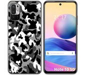 Tumundosmartphone Funda Gel Tpu para Xiaomi Redmi Note 10 5G / POCO M3 PRO 5G diseño Snow Camuflaje Dibujos