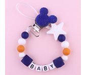Baby Pacifier Clips Holder Chains Silicone Pacifier Chain Clips Baby Teething Chain Gift