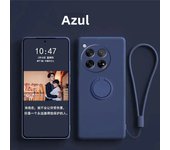 Case for OnePlus 12 Case Liquid Silicone Ring Stand Phone Shell Coque for OnePlus 12 Cover Shockproof 1+12 Bumper Back Funda