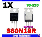 1x S60N18R MOSFET TO-220 1 Unidad