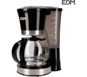 Cafetera de goteo 12 tazas 800w 16x23,5x29,5cm edm