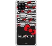 Funda original compatible con Samsung A42 5G - Hello Kitty Cubos B/W