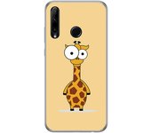 Tumundosmartphone Funda Gel Tpu para Huawei Honor 20 Lite diseño Jirafa Dibujos