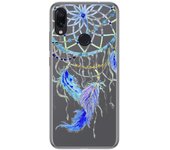 Tumundosmartphone Funda Gel Transparente para Xiaomi Redmi Note 7 diseño Plumas Dibujos