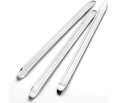 Palancas de neumáticos de 3 piezas, palancas de neumáticos de acero al manganeso de 30 cm Herramientas de reparación de removedor de neumáticos de cuchara (Plata)