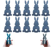 2025 Nuevo regalo de porta billetes de conejo de Pascua, clip de dinero de conejo de Pascua, relleno de canasta de Pascua, regalo de Pascua para niños/adolescentes/familia, 14 colores (10 piezas-C)