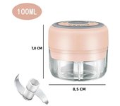 100/250mL Powerful Garlic Mincer Mini Electric Garlic Chopper USB Charging Ginger Garlic Onion Meat Masher Crusher Chopper